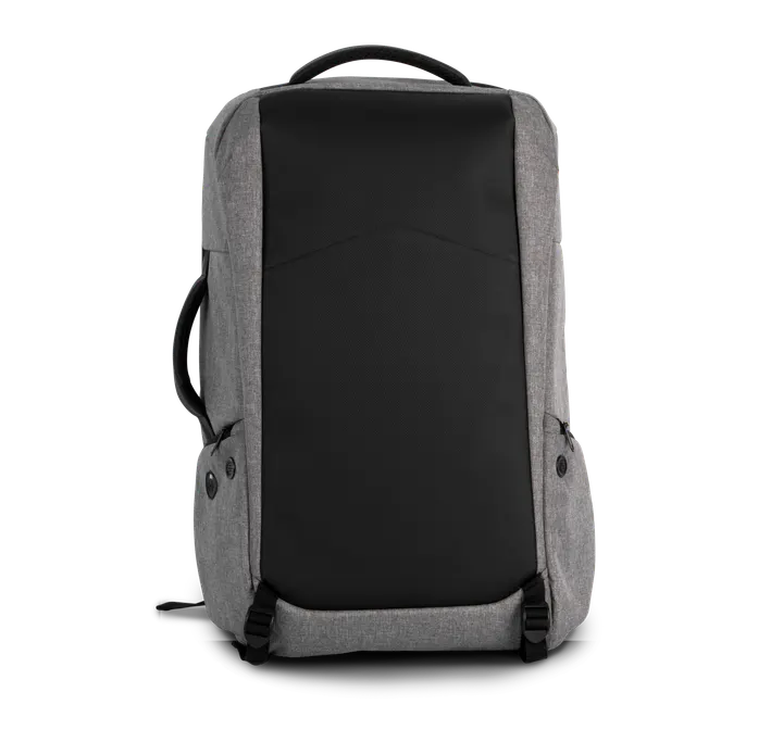 Diebstahlschutz-Rucksack aus Polyester. Graphite Grey Heather / Black