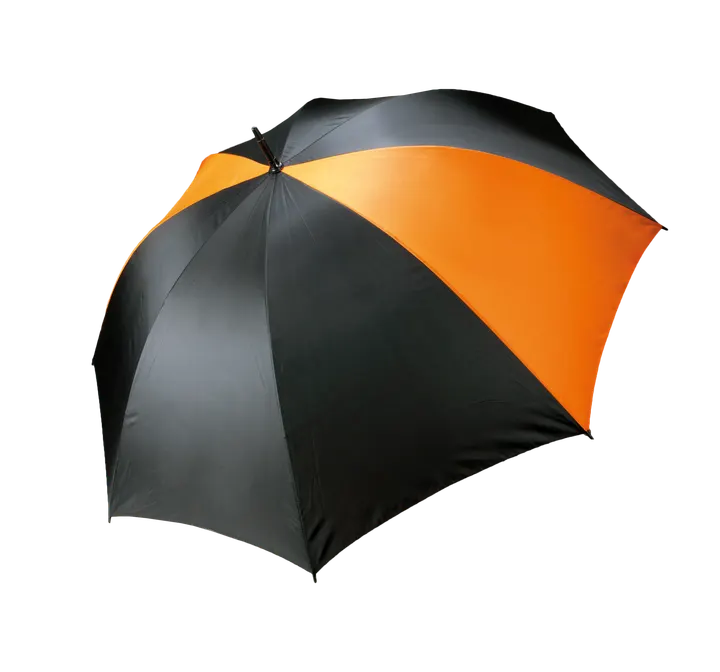 Sturmfester Regenschirm Black / Orange
