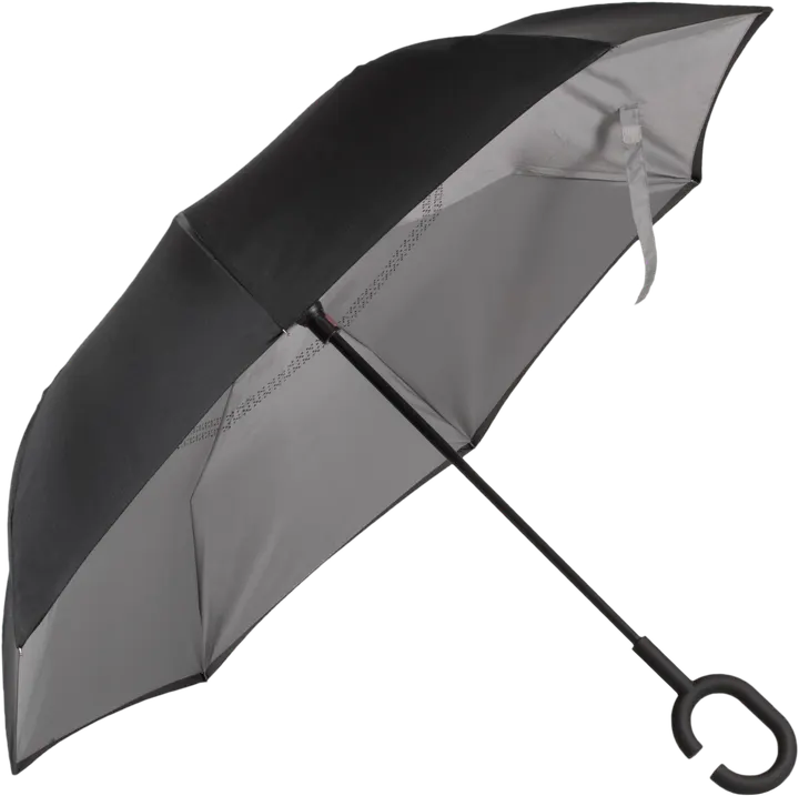 Umgekehrter Regenschirm für freie Hände Black / Slate Grey