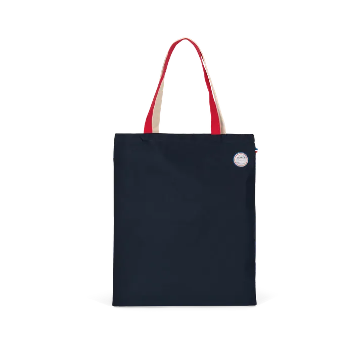 Dreifarbige Shoppingtasche Navy
