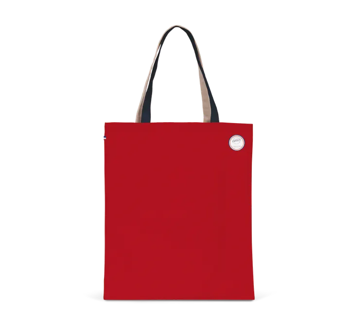 Dreifarbige Shoppingtasche Red