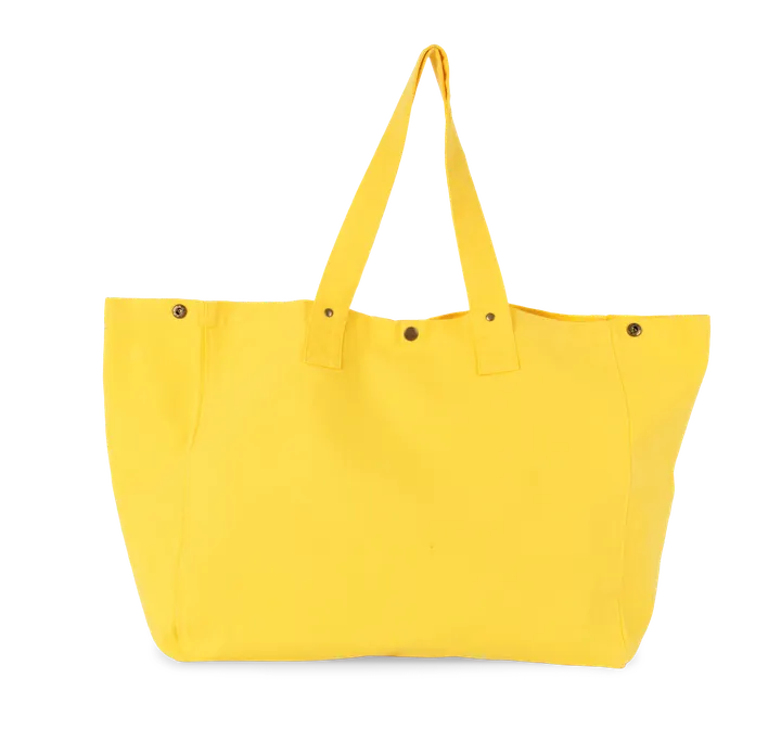 Shoppingtasche aus ausgewaschener Baumwolle Washed Lemon Zest