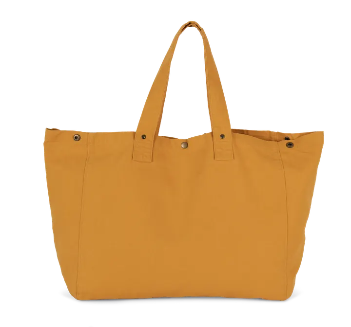 Shoppingtasche aus ausgewaschener Baumwolle Washed Sunflower