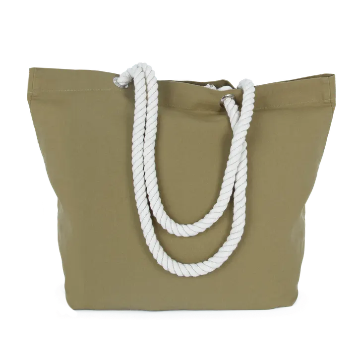 Tote Bag im Marinestil Washed Lichen Green