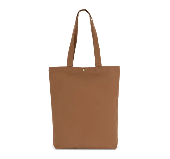 Verwaschene Shopping-Tasche aus Baumwolle Washed Cinnamon