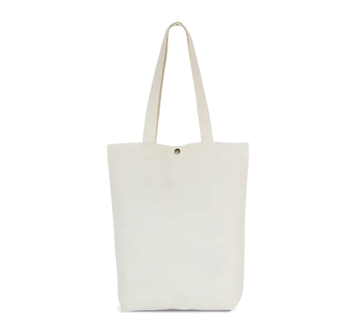 Verwaschene Shopping-Tasche aus Baumwolle Washed Ivory