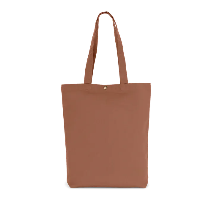 Verwaschene Shopping-Tasche aus Baumwolle Washed Russet