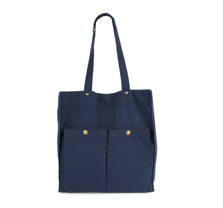 Sac à main à double poche frontale Washed Navy
