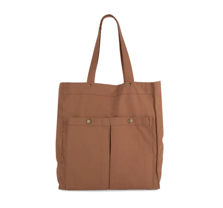 Sac à main à double poche frontale Washed Russet