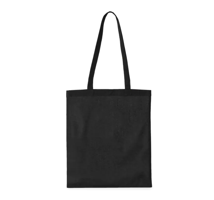 Shopper bag long handles Black