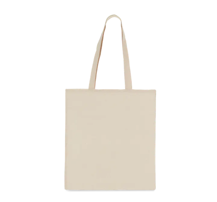 Shopper bag long handles Natural