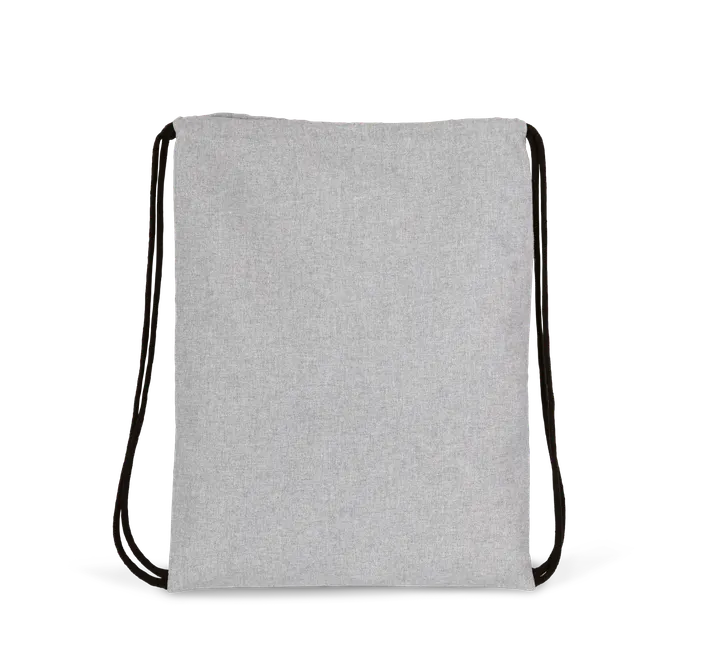Recycelter Rucksack mit Kordelzugverschluss Flint Grey