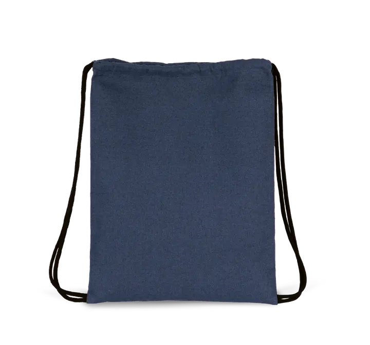 Recycelter Rucksack mit Kordelzugverschluss Horizon Blue