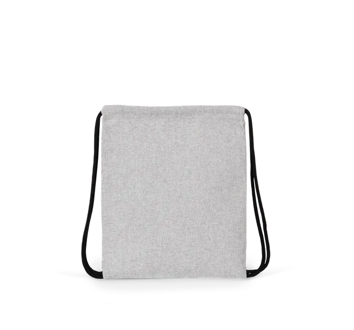 Kleiner recycelter Rucksack mit Kordelzugverschluss – Kindermodell Flint Grey