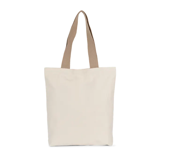 Recycelte Shoppingtasche mit flachem Boden Ecume / Hemp