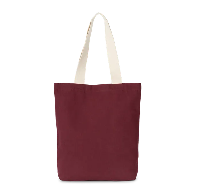Recycelte Shoppingtasche mit flachem Boden Rosewood / Ecume