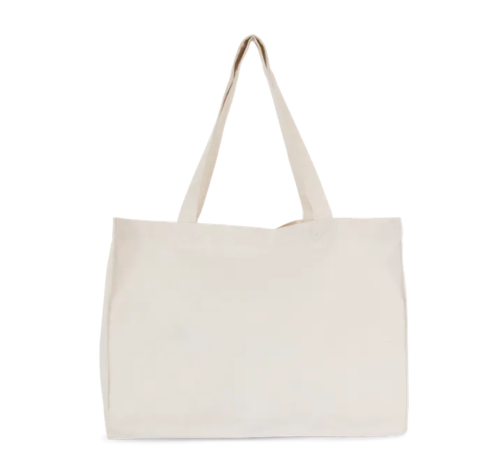 Große Shopping-Tasche aus Baumwoll-Canvas Ecume