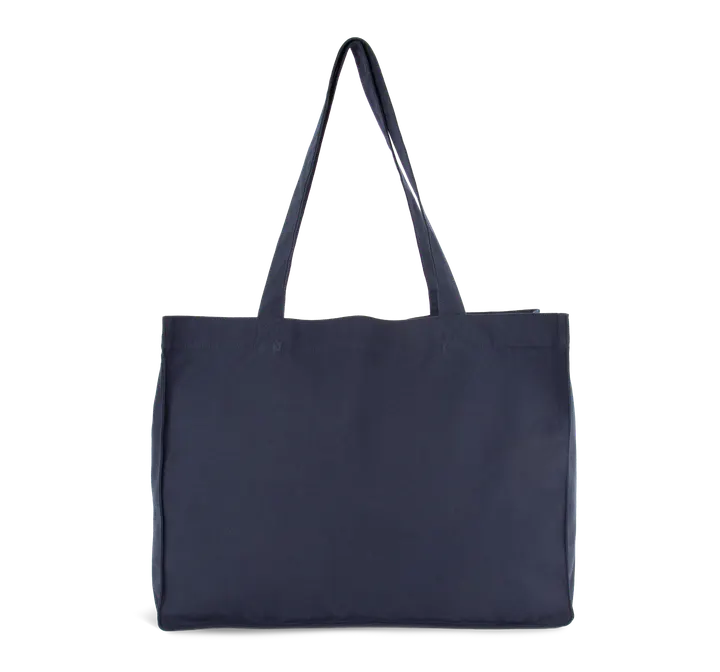 Große Shopping-Tasche aus Baumwoll-Canvas Moonlight Navy