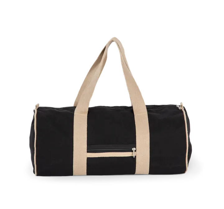 Recycelte Sport- und Reisetasche Black Night / Hemp