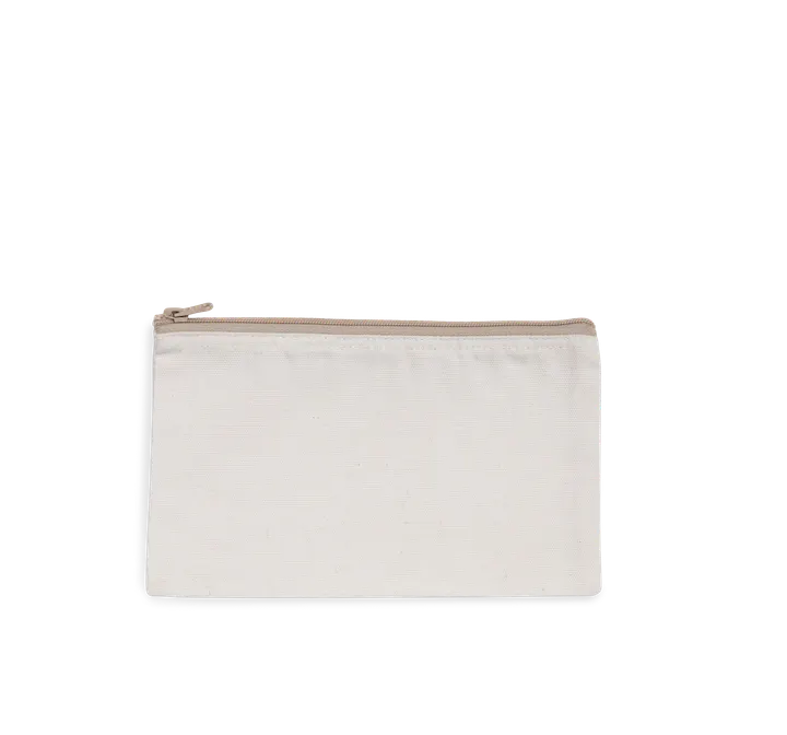 Pochette zippée recyclée Ecume / Hemp
