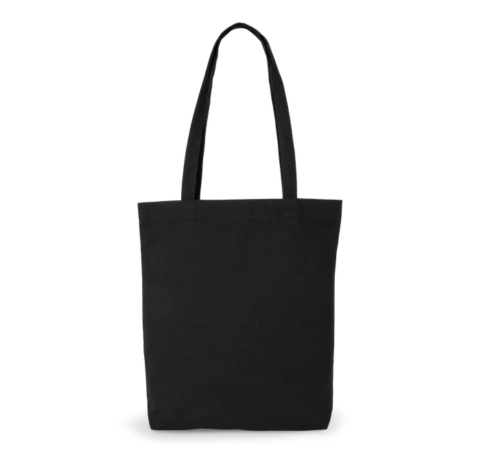 Recycelte Tasche im Cabas-Stil „K-loop Project“ Black Jhoot