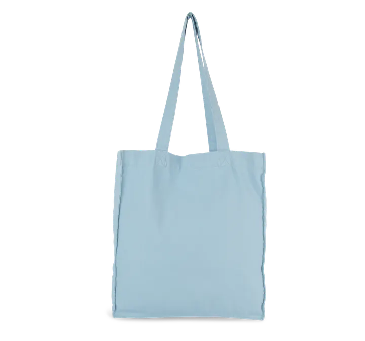 Tote bag avec fond et soufflet Washed Dream Blue
