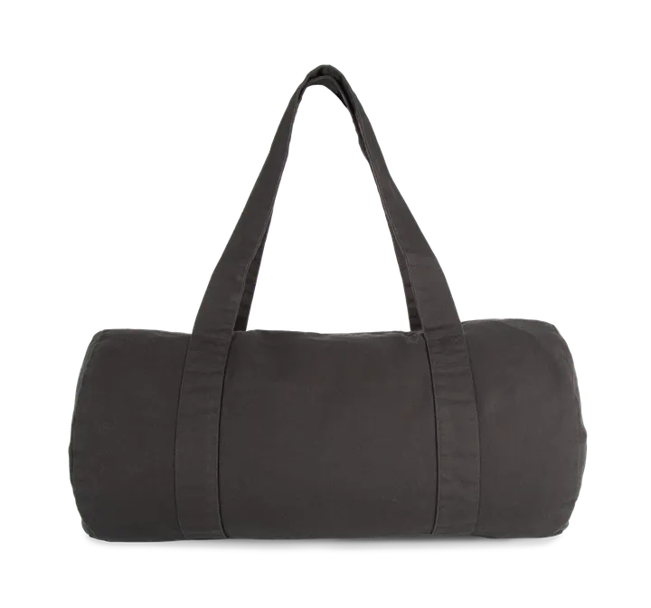 Sac polochon en coton biologique Washed Black