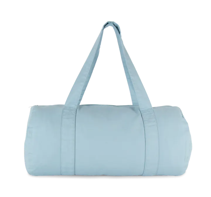 Sac polochon en coton biologique Washed Dream Blue