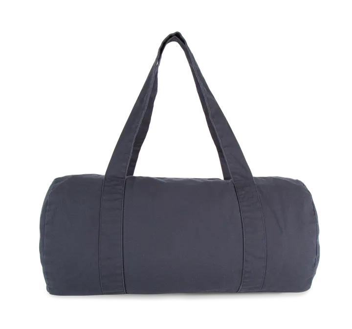 Sac polochon en coton biologique Washed Navy