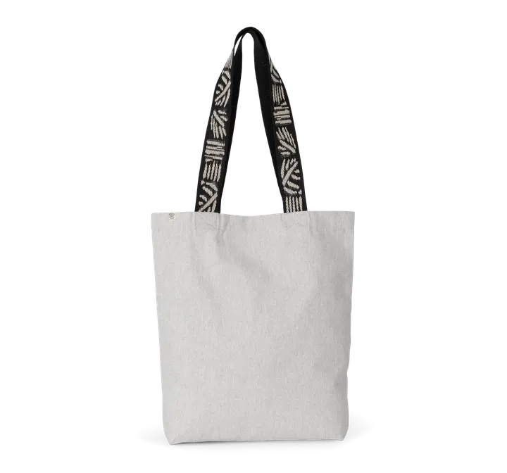 Recycelte Shoppingtasche Pebble Grey / Nippon Ecru