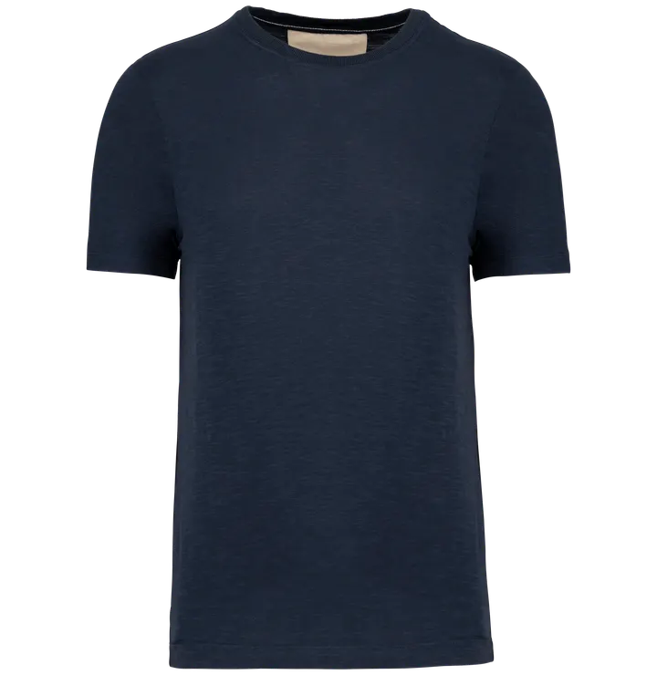 T-shirt slub écoresponsable col rond manches courtes homme 1