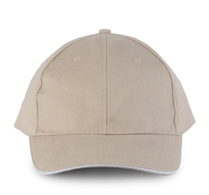Orlando - casquette 6 panneaux Beige / White