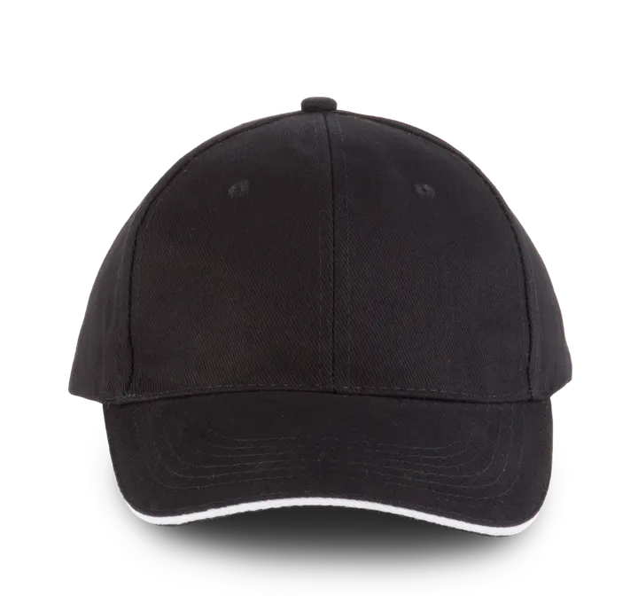 Orlando - casquette 6 panneaux Black / White
