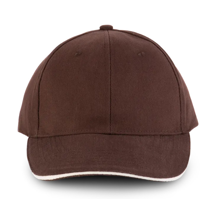 Orlando - casquette 6 panneaux Chocolate / Beige