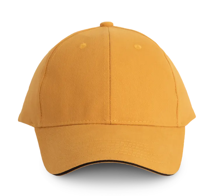 Orlando - casquette 6 panneaux Cumin Yellow / Dark Grey