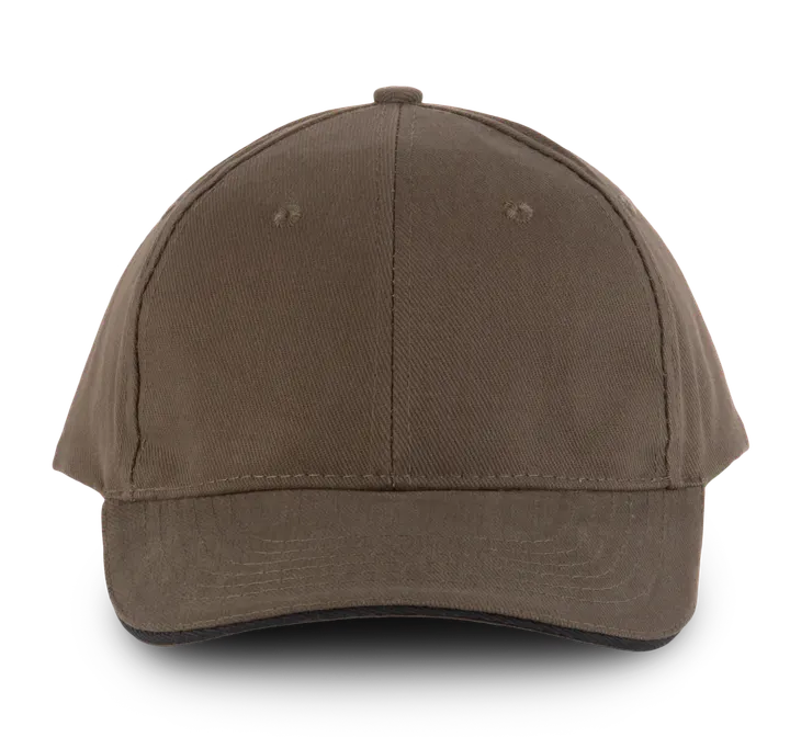 Orlando - casquette 6 panneaux Khaki / Black