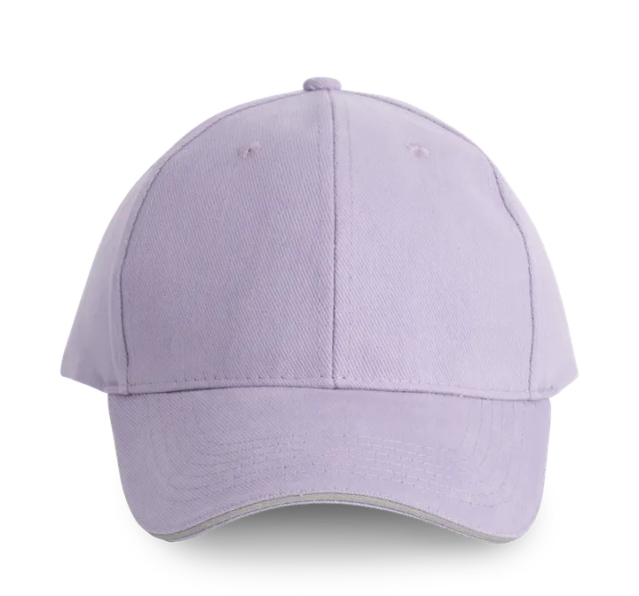 Orlando - casquette 6 panneaux Light Violet / Light Grey
