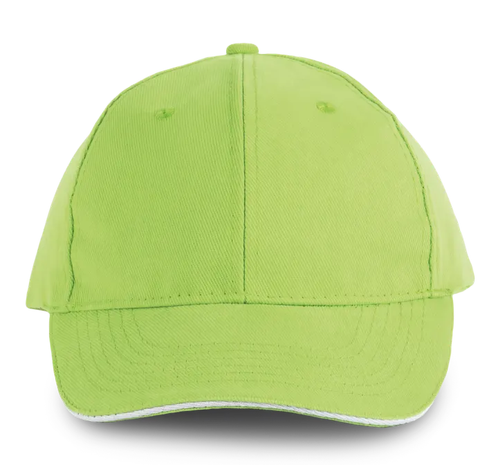Orlando - casquette 6 panneaux Lime / White