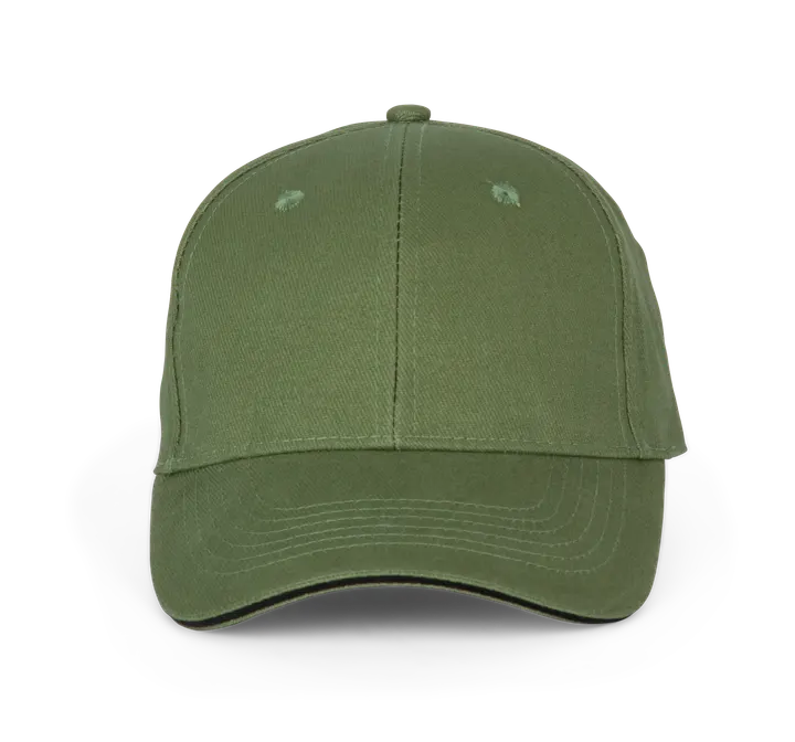Orlando - casquette 6 panneaux Matcha Green / Black