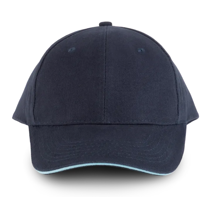 Orlando - casquette 6 panneaux Navy / Sky Blue