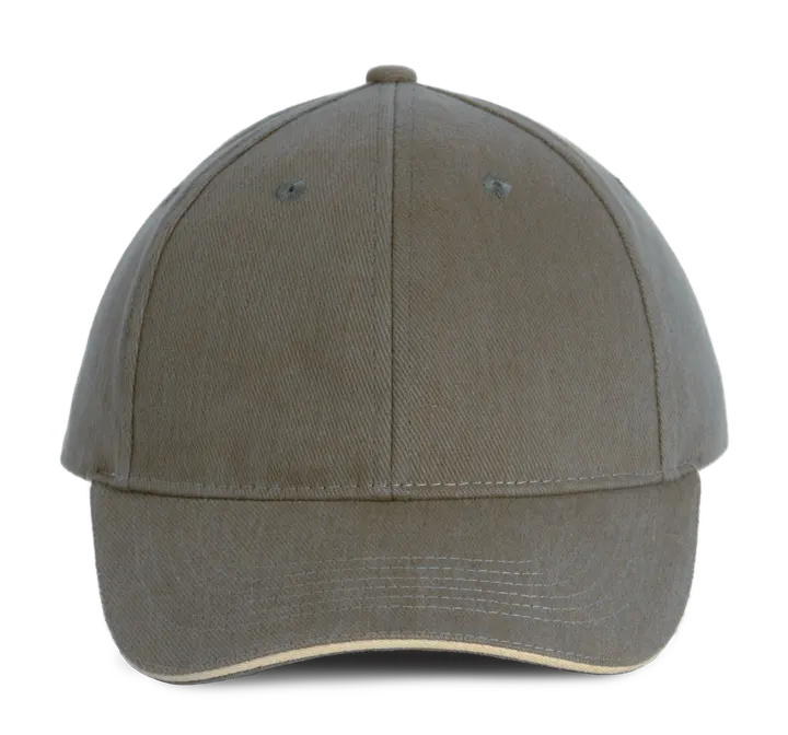 Orlando - casquette 6 panneaux Olive / Beige