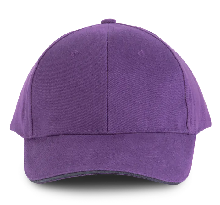 Orlando - casquette 6 panneaux Purple / Dark Grey