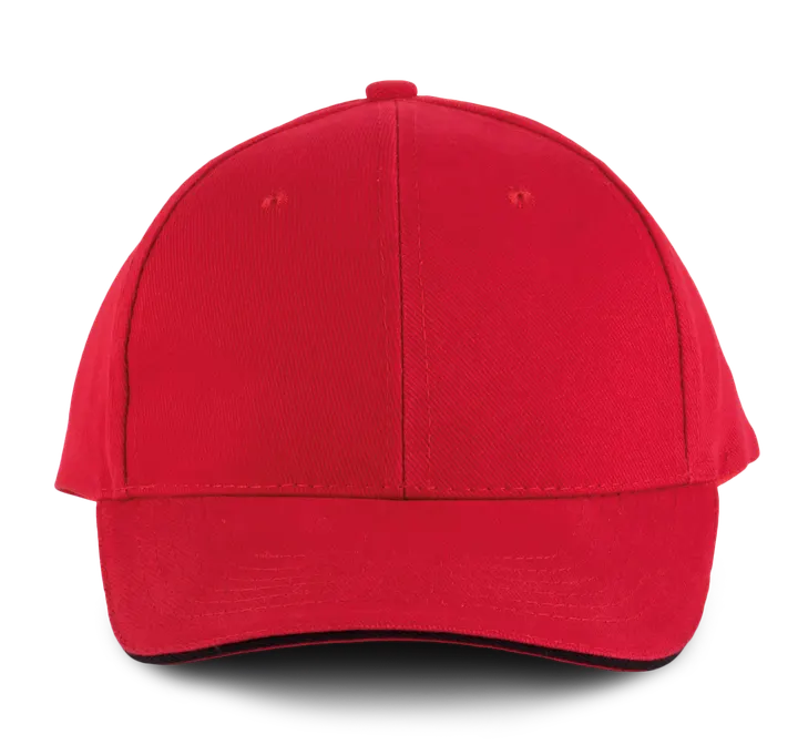 Orlando - casquette 6 panneaux Red / Black