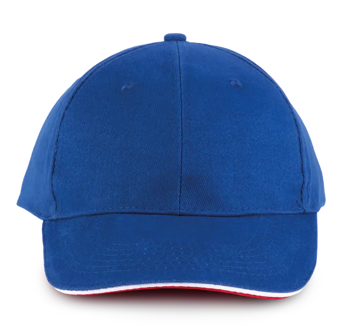 Orlando - casquette 6 panneaux Royal Blue / White / Red