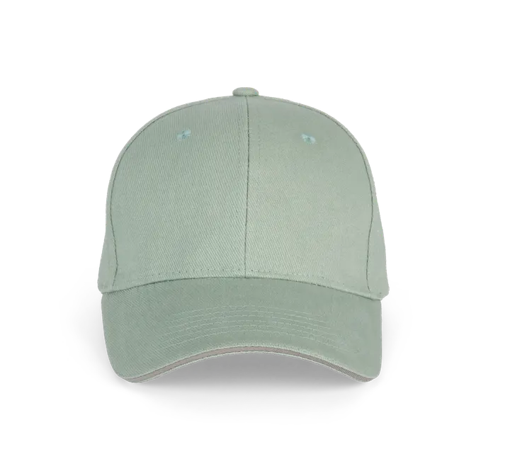Orlando - casquette 6 panneaux Sage / Light Grey