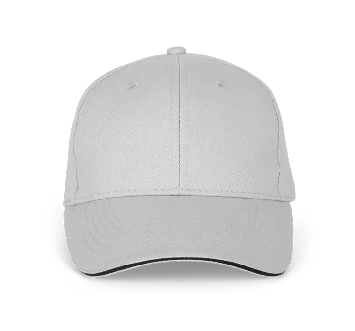 Orlando - casquette 6 panneaux Snow Grey / Dark Grey