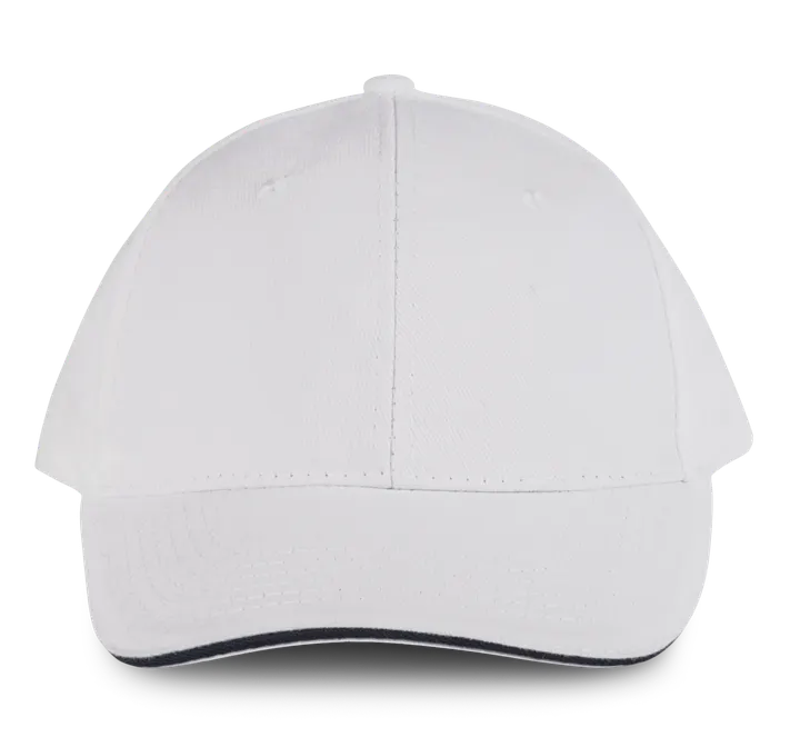Orlando - casquette 6 panneaux White / Navy