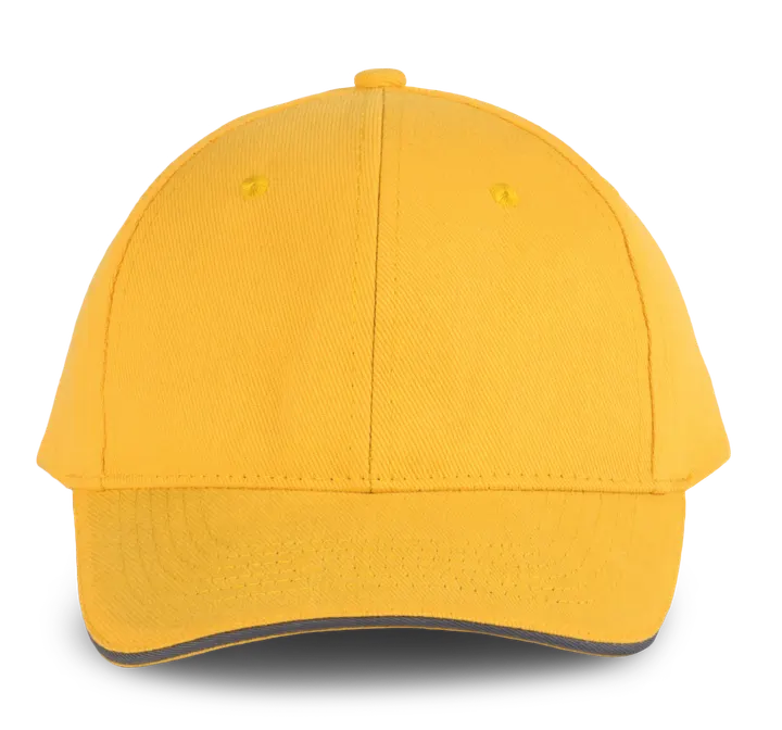 Orlando - casquette 6 panneaux Yellow / Slate Grey