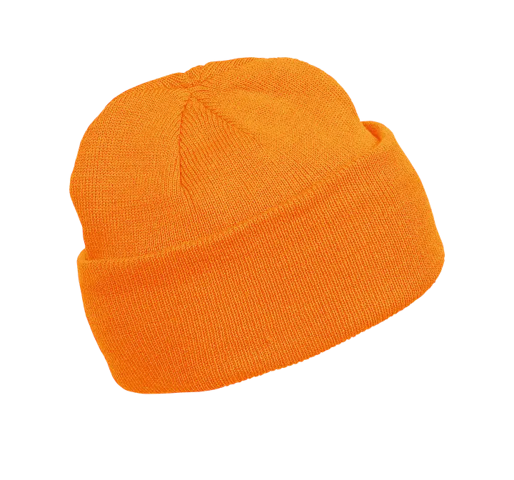Bonnet tricoté Fluorescent Orange