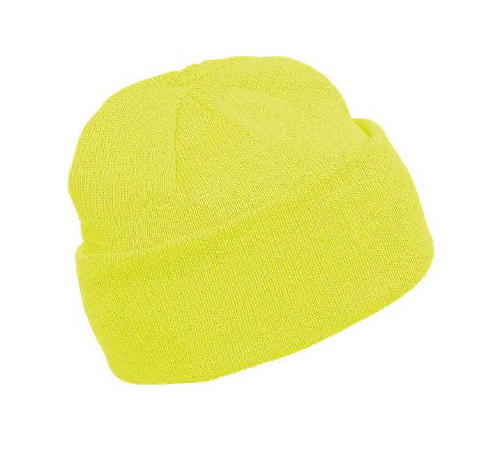 Bonnet tricoté Fluorescent Yellow